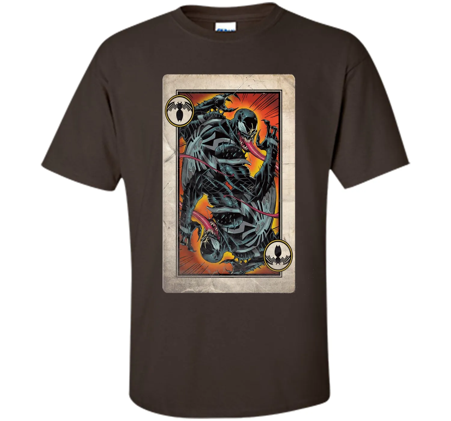 Venom Playing Card Graphic T-Shirt