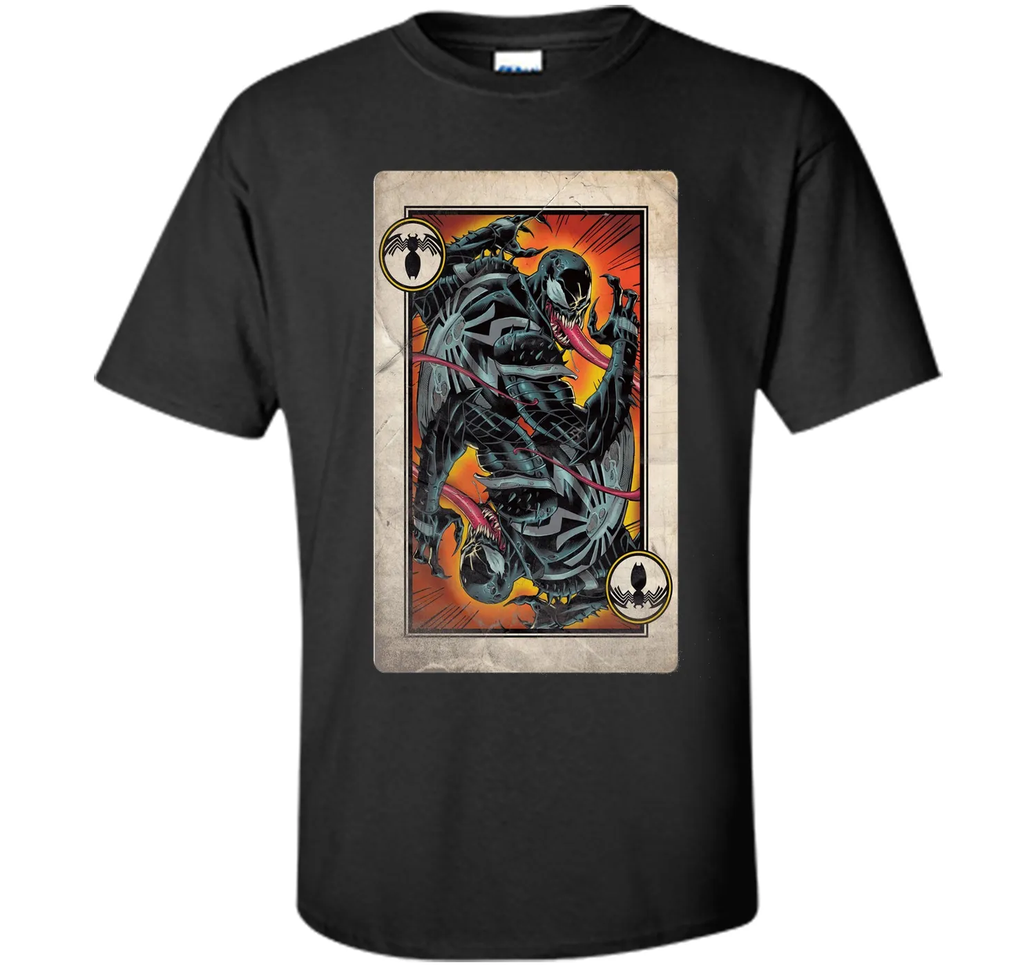 Venom Playing Card Graphic T-Shirt