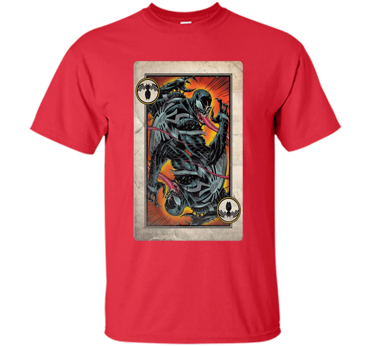 Venom Playing Card Graphic T-Shirt