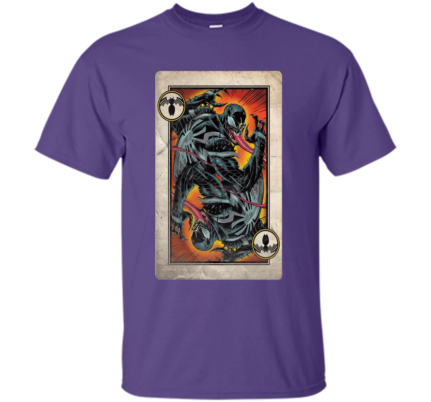Venom Playing Card Graphic T-Shirt