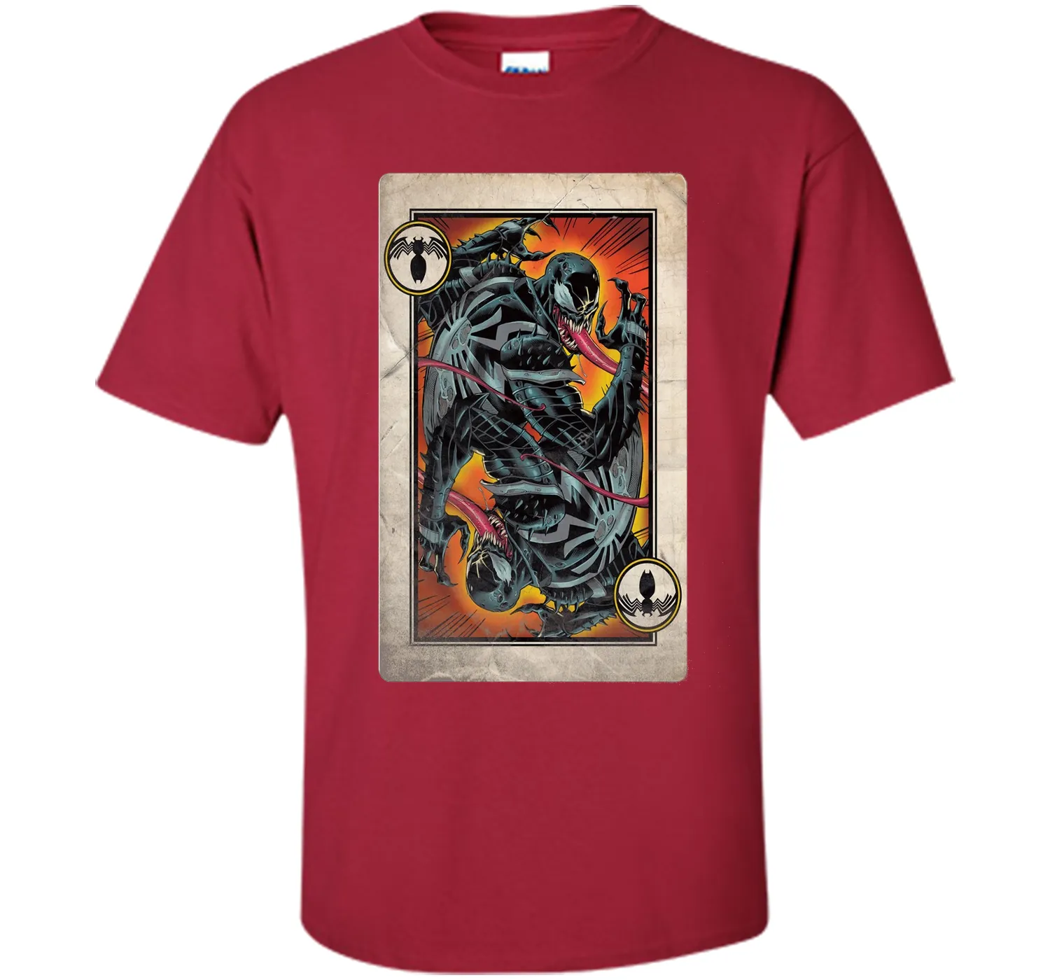 Venom Playing Card Graphic T-Shirt