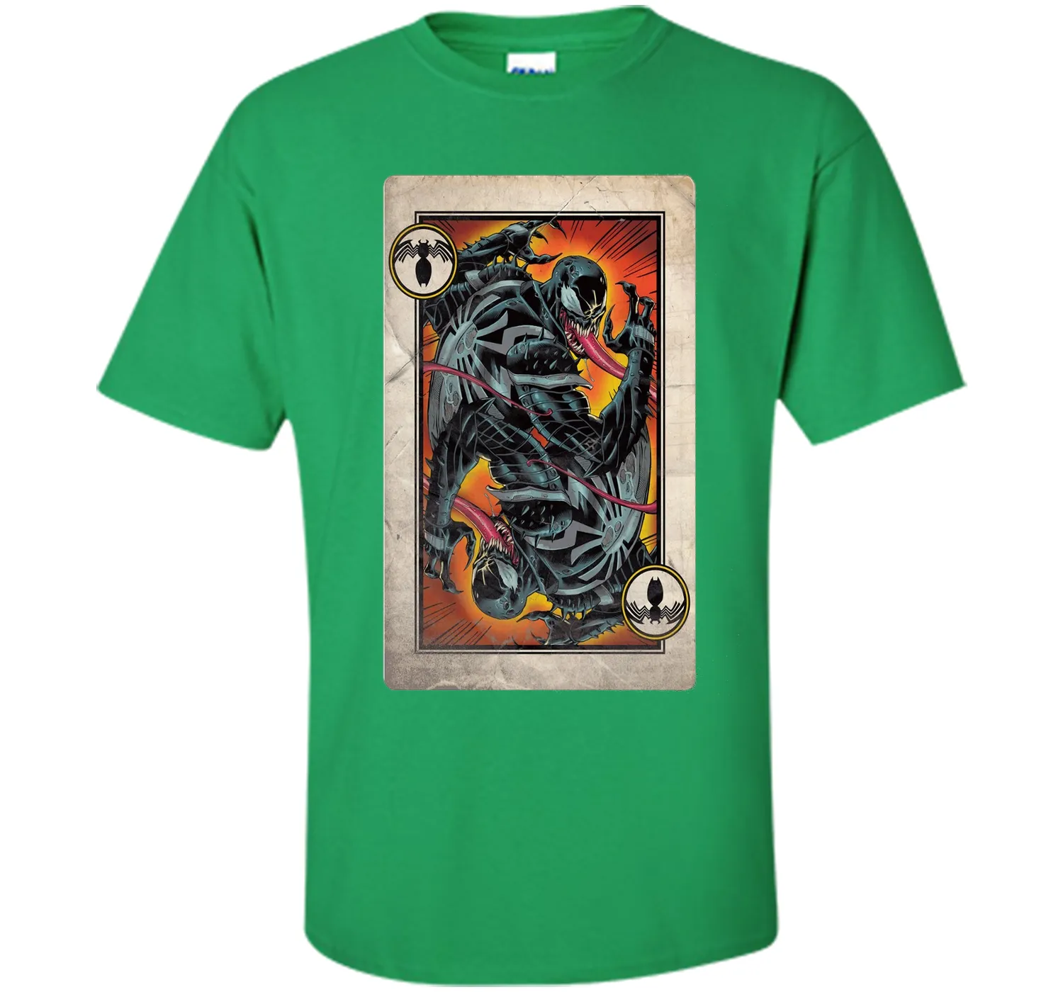 Venom Playing Card Graphic T-Shirt