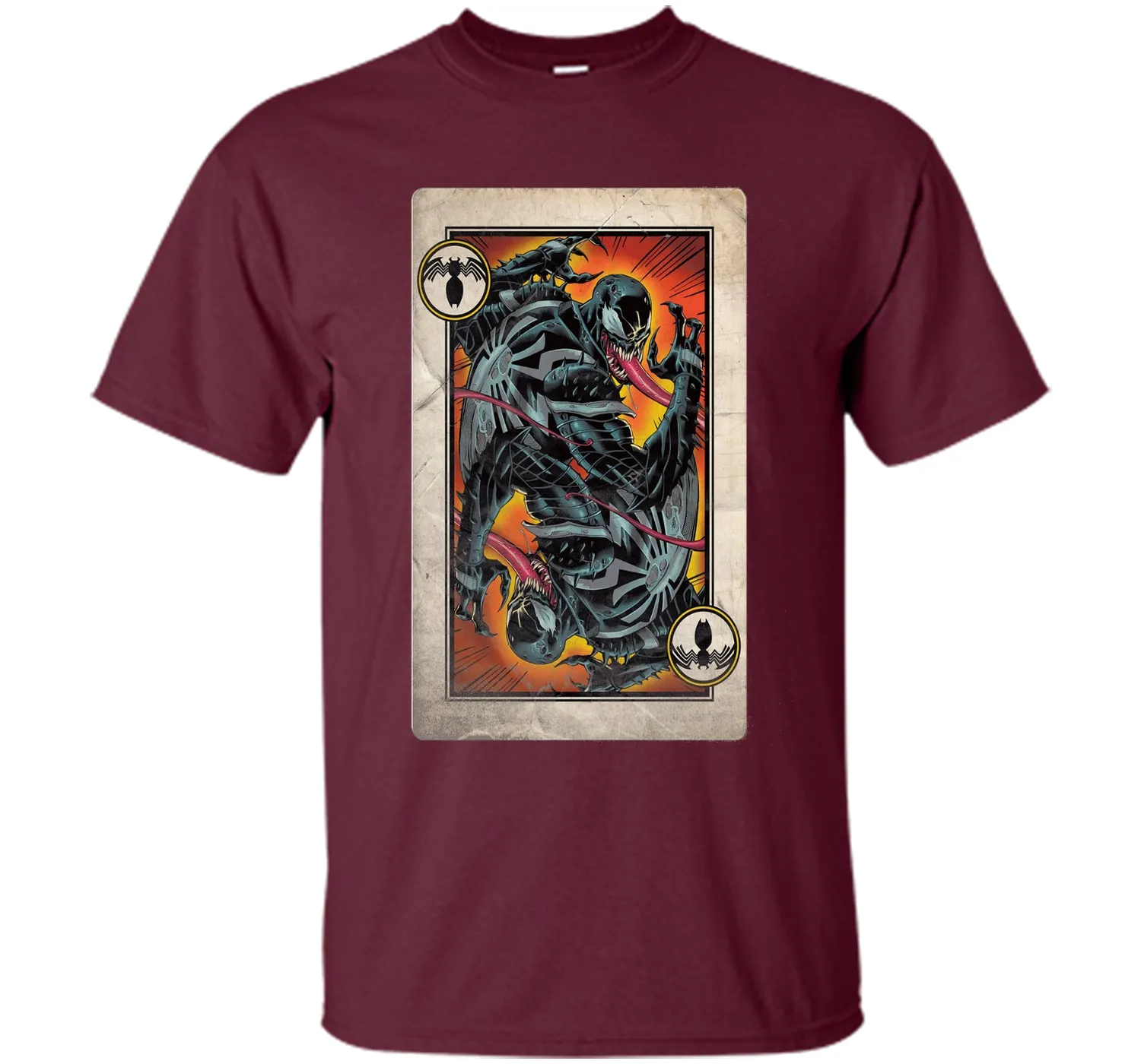 Venom Playing Card Graphic T-Shirt