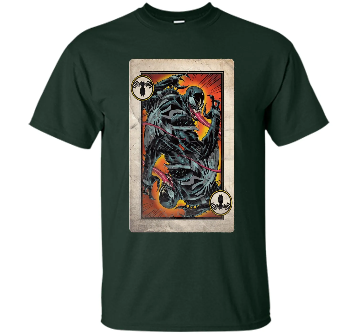 Venom Playing Card Graphic T-Shirt