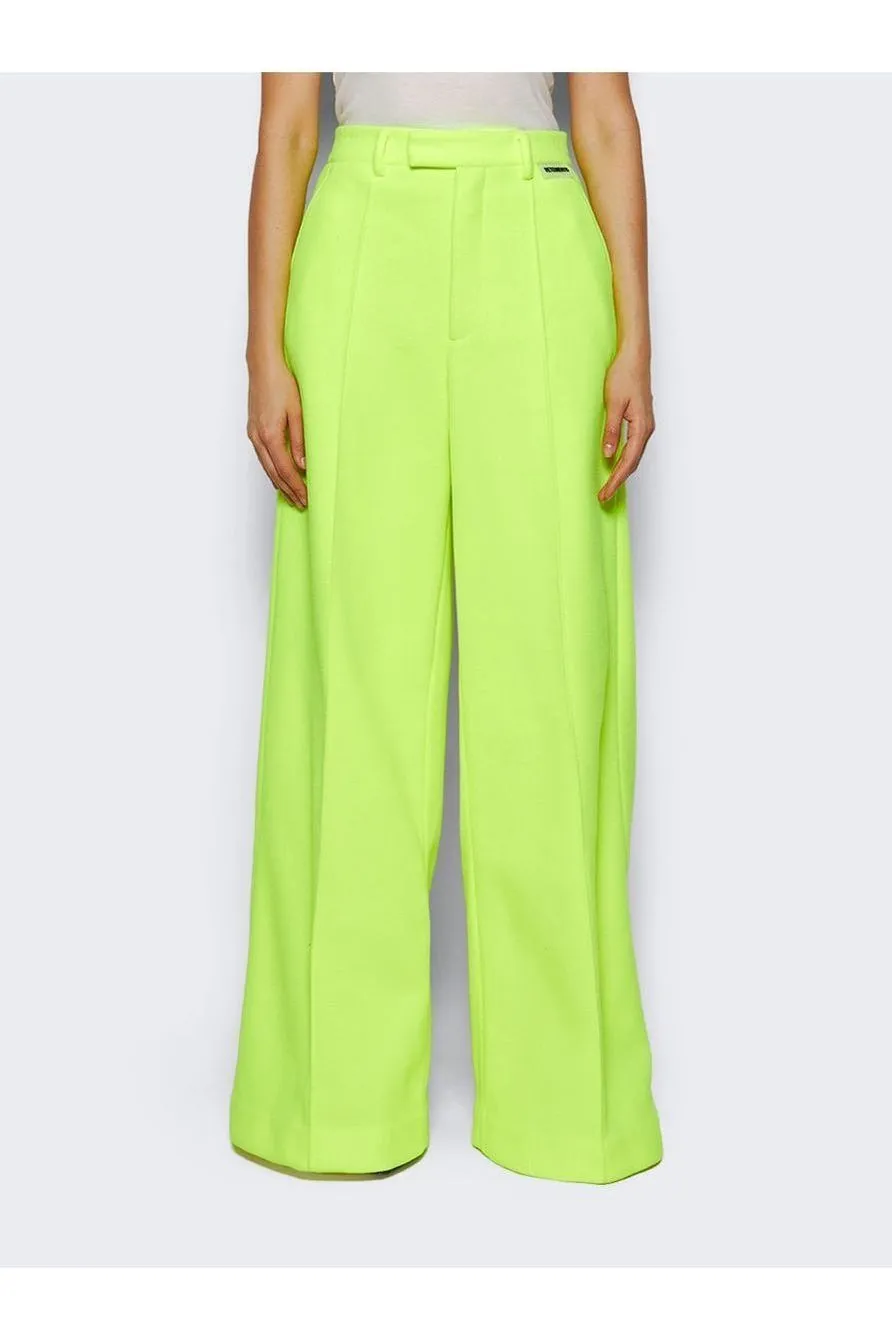 VETEMENTS | Fleece Tailored Pants - Yellow