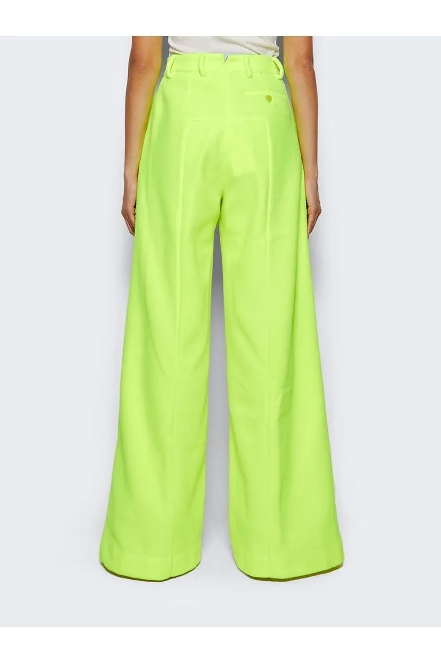 VETEMENTS | Fleece Tailored Pants - Yellow