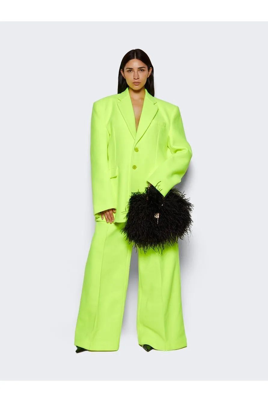 VETEMENTS | Fleece Tailored Pants - Yellow