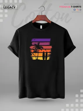 Vintage Beach Print High Quality In Cheapest Price Men's T-Shirt