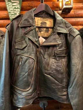 Vintage Biker Jacket 14, Euro Flight Style S-M