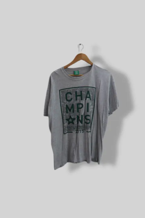 Vintage Grey Celtic FC Champions scottish premiership 2015 graphics mens tees XL