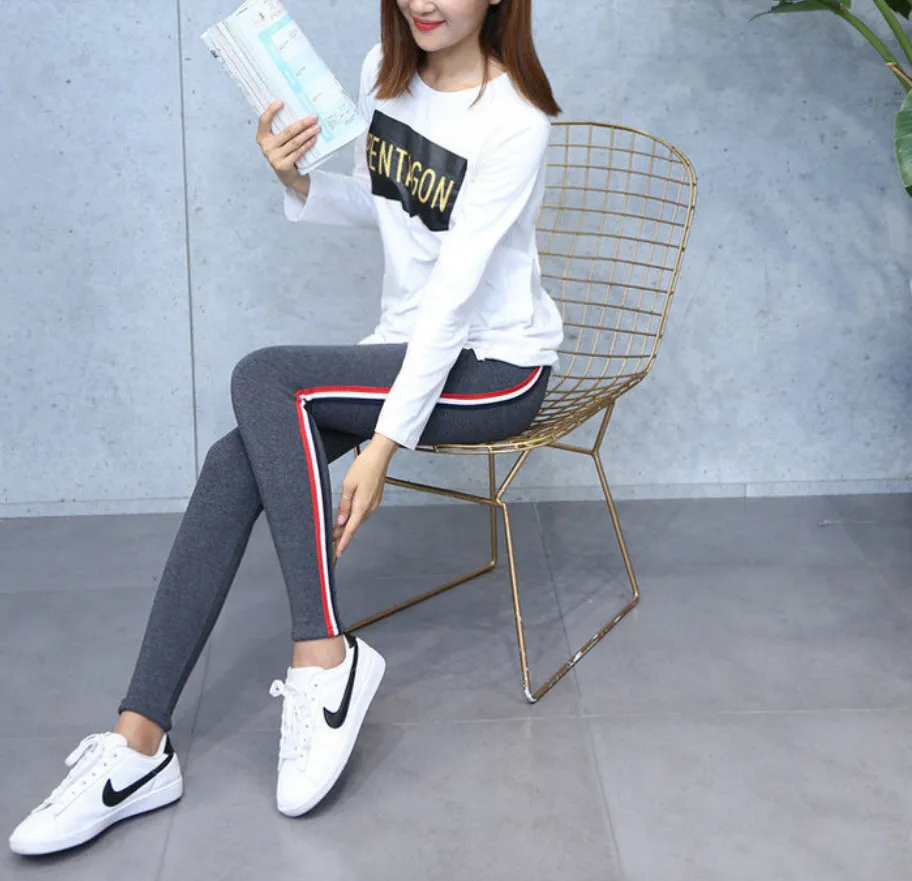 Women's Cotton Casual Plus Size High Waist Fitness Leggings