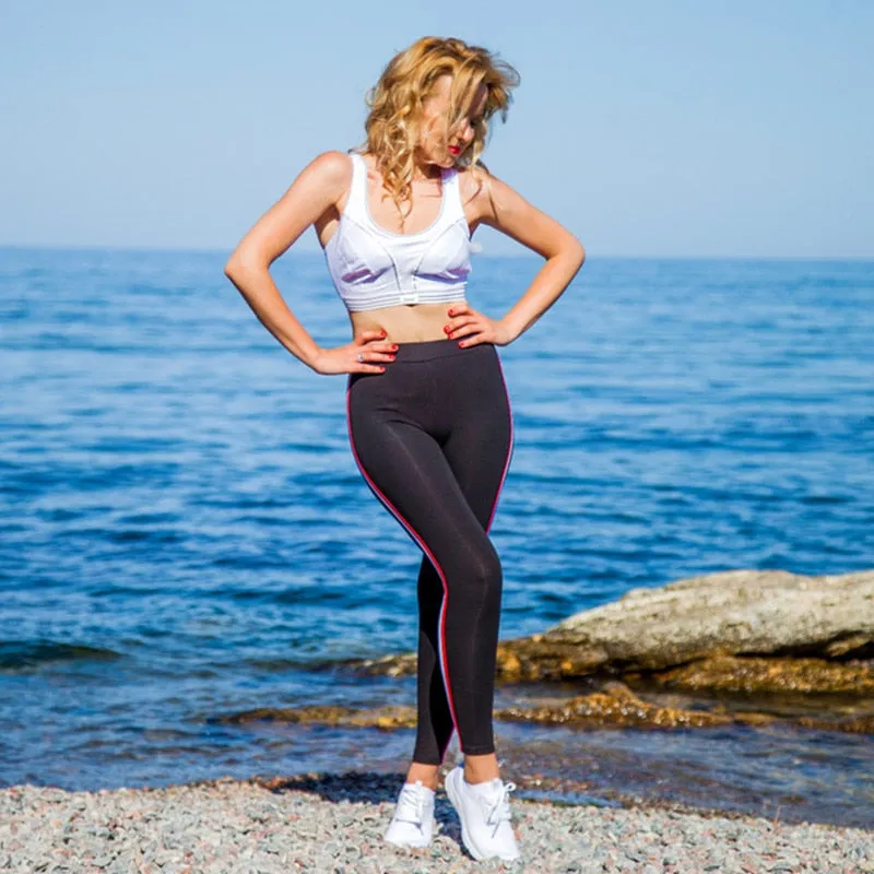 Women's Cotton Casual Plus Size High Waist Fitness Leggings