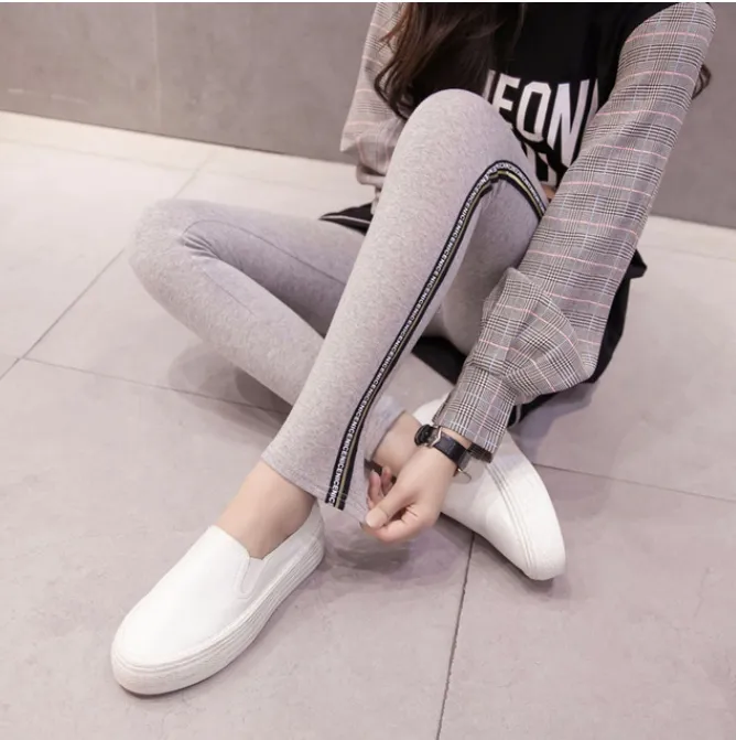 Women's Cotton Casual Plus Size High Waist Fitness Leggings