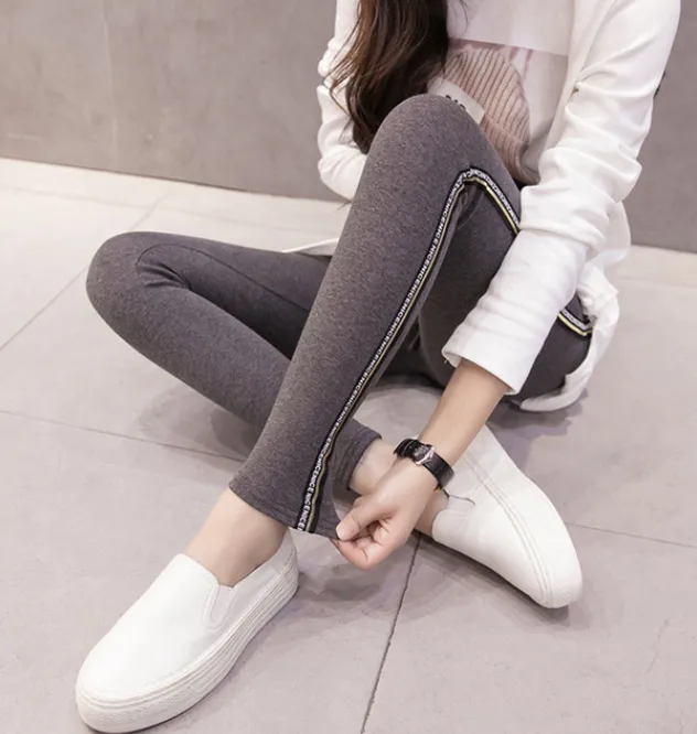 Women's Cotton Casual Plus Size High Waist Fitness Leggings
