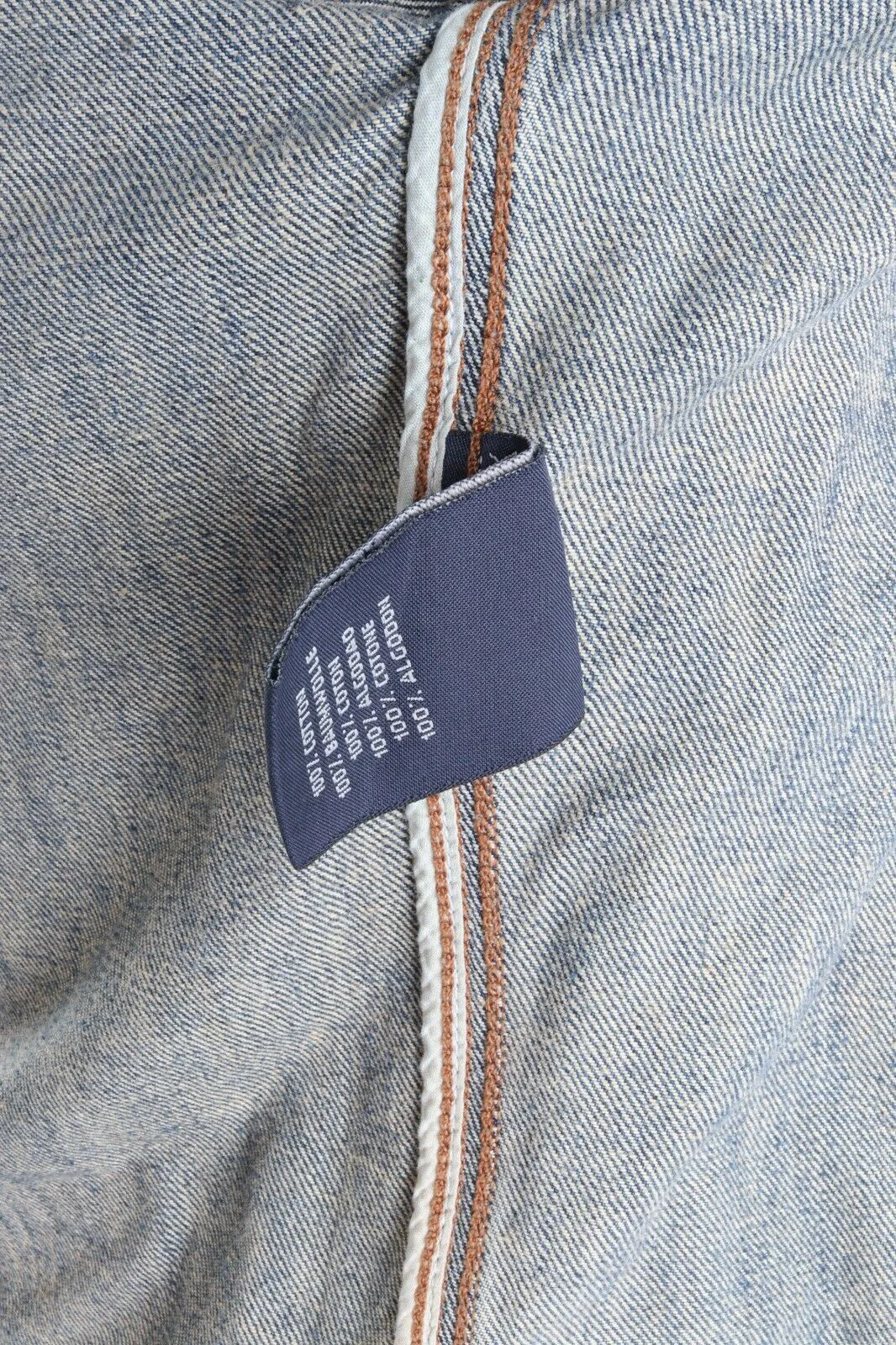 Women's GANT Blue Denim 100% Cotton Sherpa Detachable Collar Jacket Size XXS