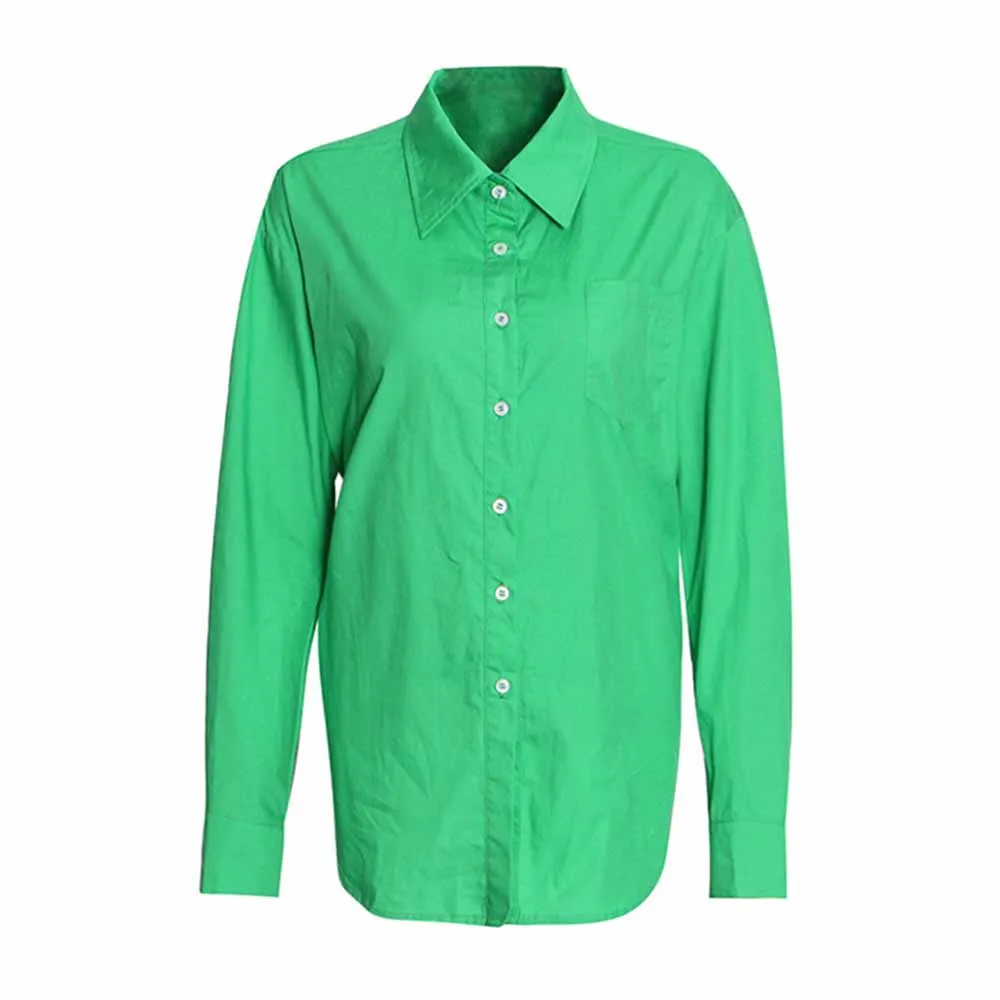 Women's Green Loose Shirt