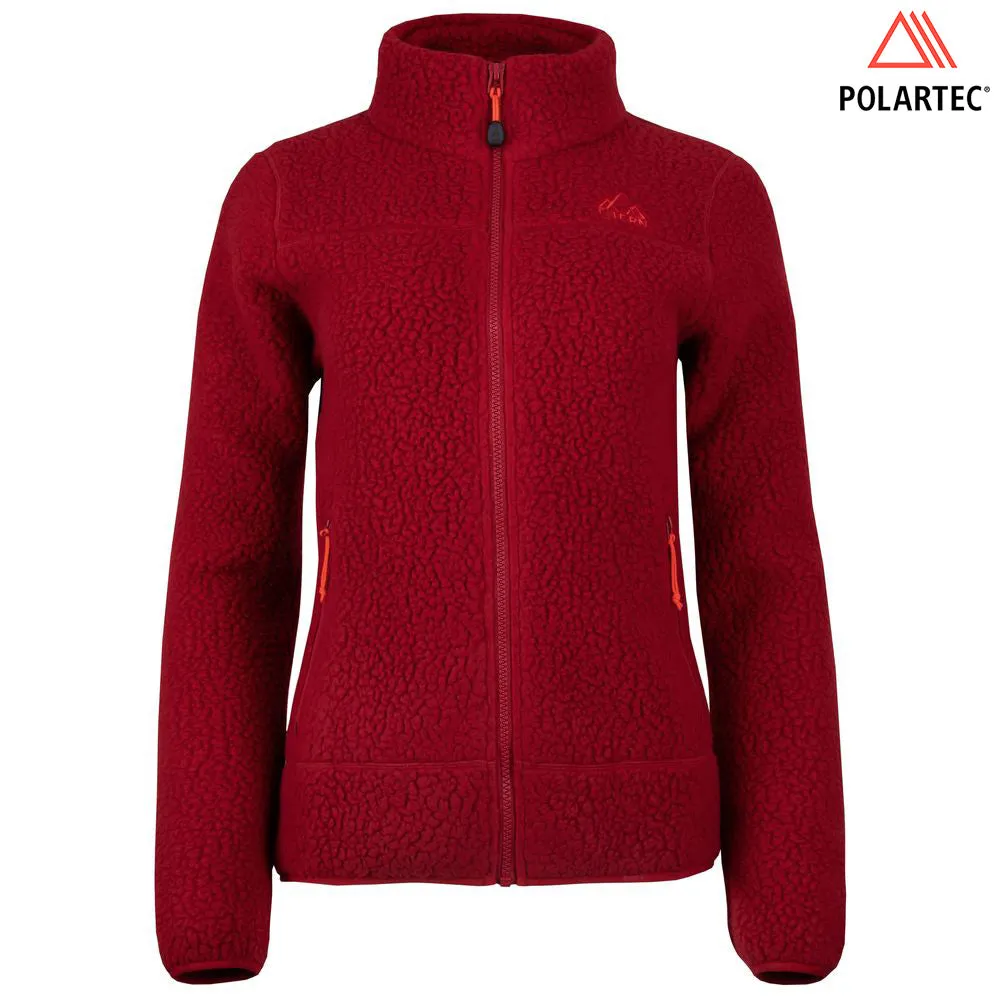 Womens Koselig Polartec Fleece Jacket (Red/Orange)