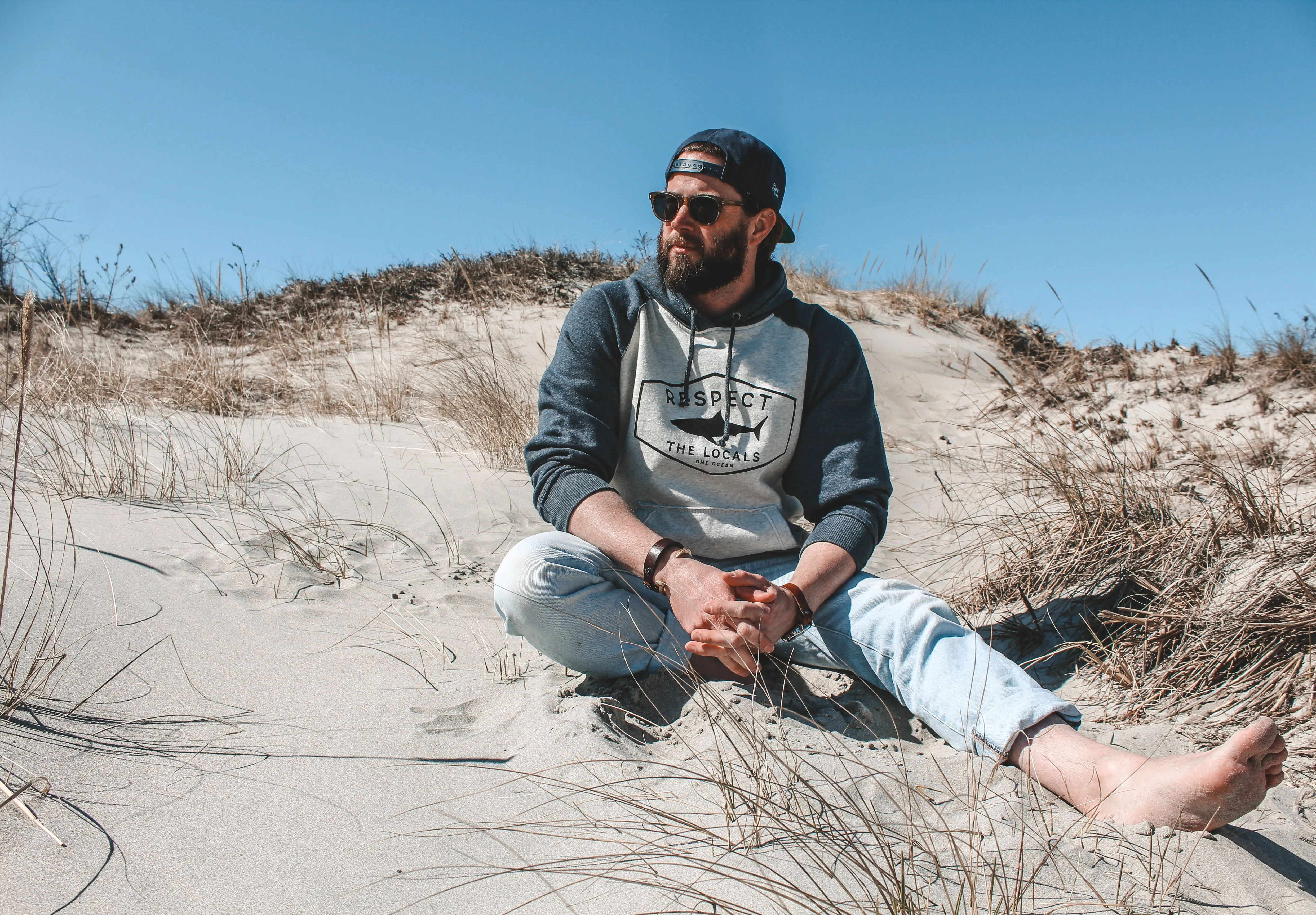 WS - Respect The Locals Two Toned Hoodie