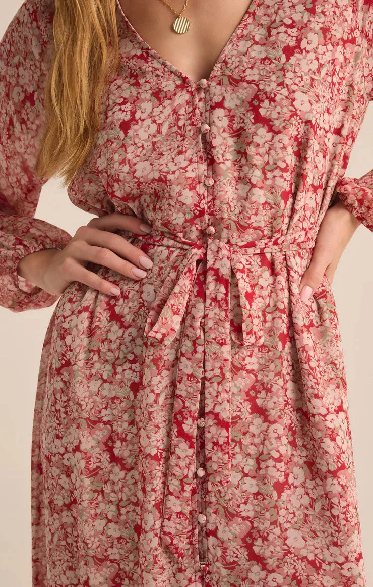 ZSU Della Floral Print Dress